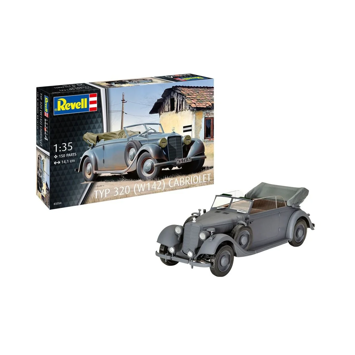 Typ 320 (W142) Cabriolet, 1/35 - Revell 03354
