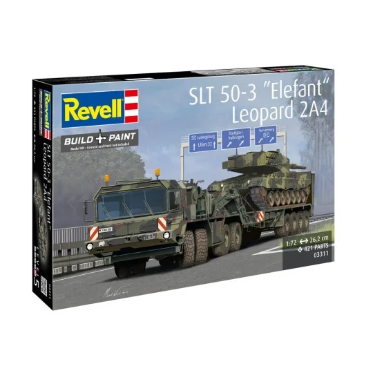 SLT 50-3 "Elefant" + Leopard 2A4, 1/72 - Revell 03311