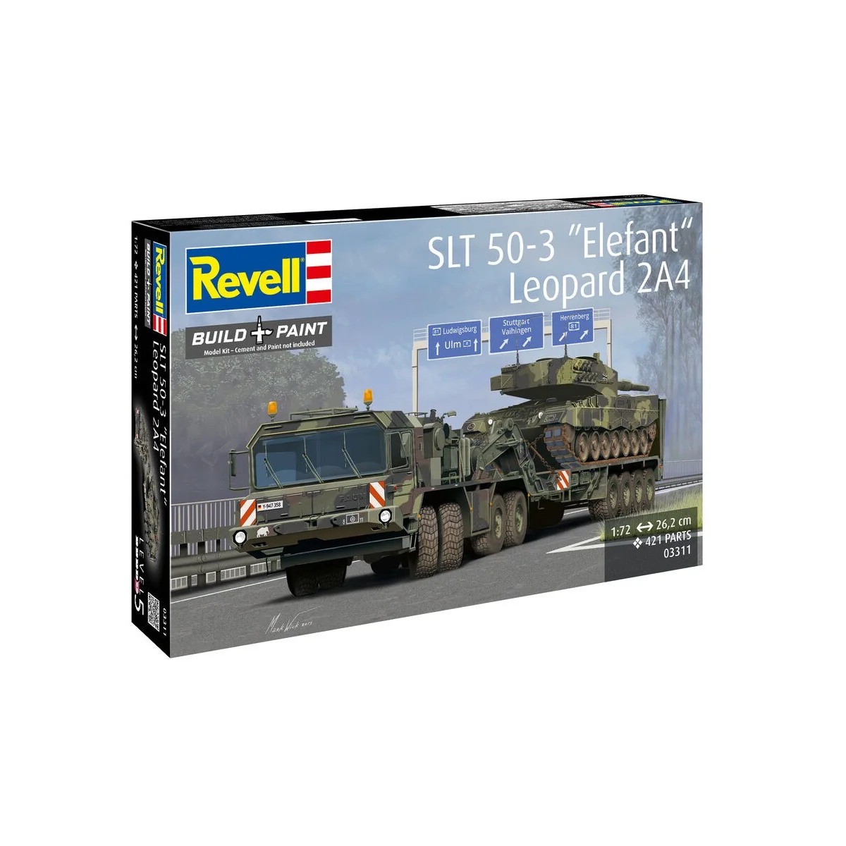 SLT 50-3 "Elefant" + Leopard 2A4, 1/72 - Revell 03311