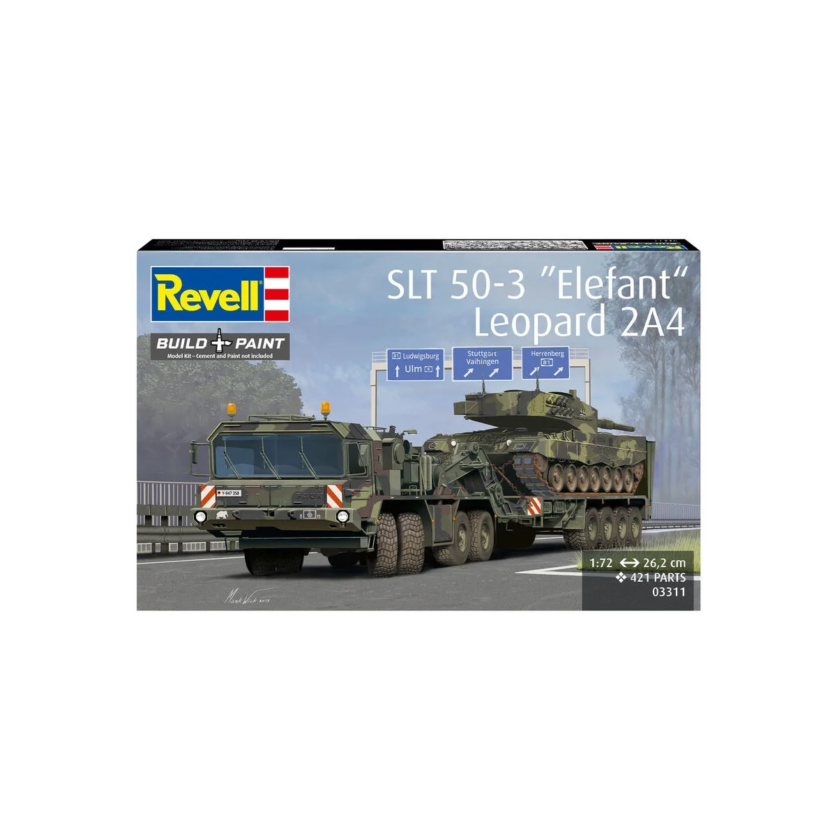 SLT 50-3 "Elefant" + Leopard 2A4, 1/72 - Revell 03311
