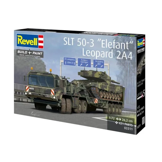 SLT 50-3 "Elefant" + Leopard 2A4, 1/72 - Revell 03311