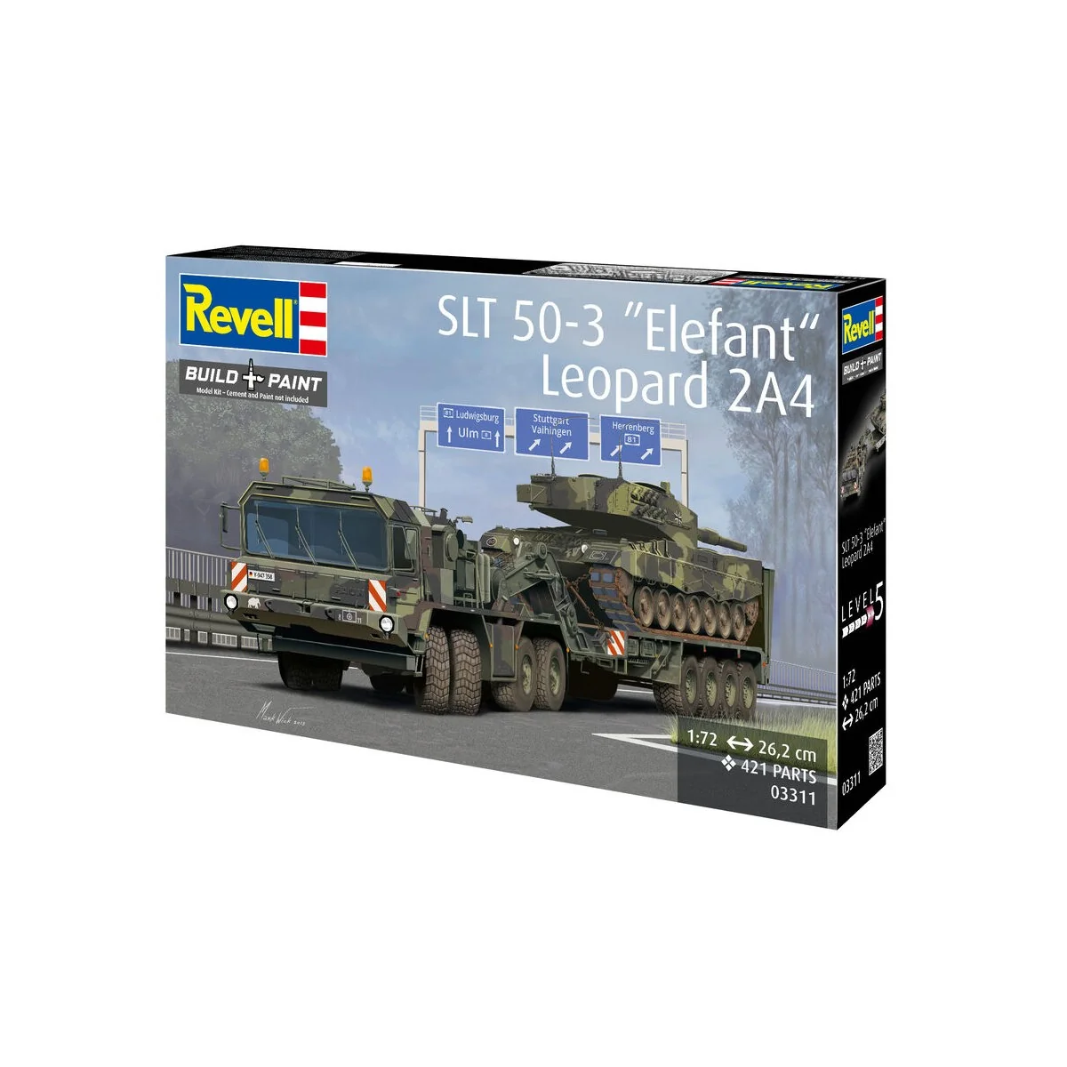 SLT 50-3 "Elefant" + Leopard 2A4, 1/72 - Revell 03311
