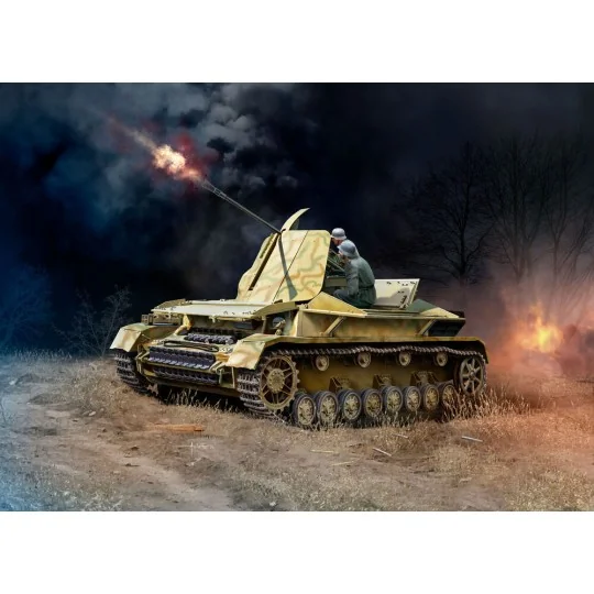 Flakpanzer IV - Möbelwagen 3, 7 cm Flak 43, 1/72 - Revell 03363