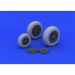 F-104 undercarriage wheels late for Ital, 1/32 - Eduard Accessories...