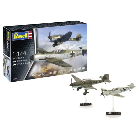 Messerschmitt Bf109E & Junkers Ju87B Stuka, 1/144 - Revell 03770