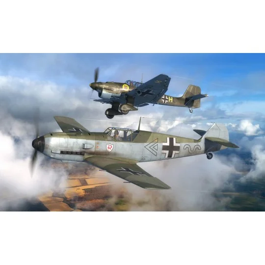 Messerschmitt Bf109E & Junkers Ju87B Stuka, 1/144 - Revell 03770