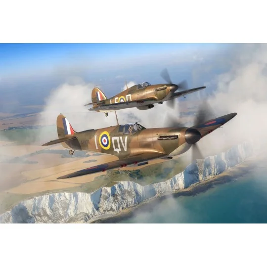 Supermarine Spitfire Mk.Ia & Hawker Hurricane Mk.I, 1/144 - Revell ...
