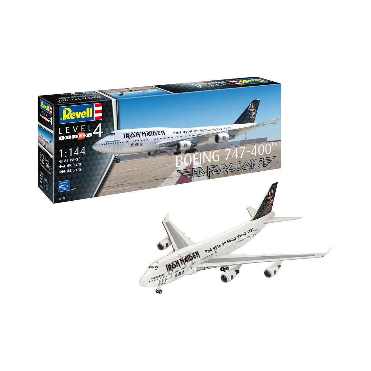 IRON MAIDEN Ed Force One - Boeing 747-400, 1/144 - Revell 03780
