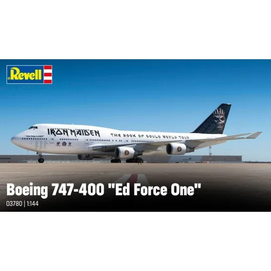 IRON MAIDEN Ed Force One - Boeing 747-400, 1/144 - Revell 03780