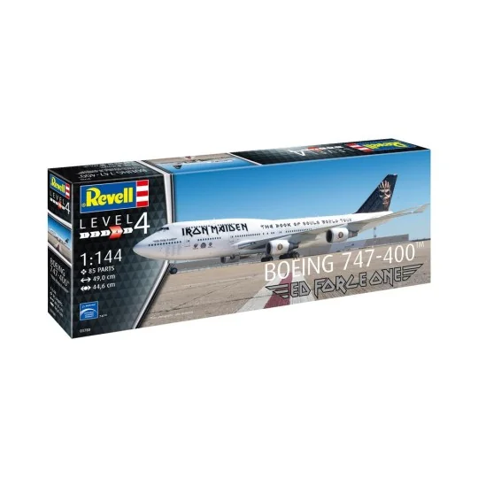IRON MAIDEN Ed Force One - Boeing 747-400, 1/144 - Revell 03780