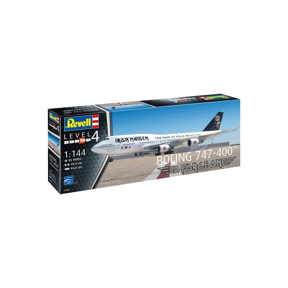 IRON MAIDEN Ed Force One - Boeing 747-400, 1/144 - Revell 03780