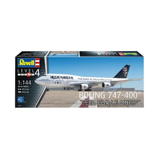 IRON MAIDEN Ed Force One - Boeing 747-400, 1/144 - Revell 03780