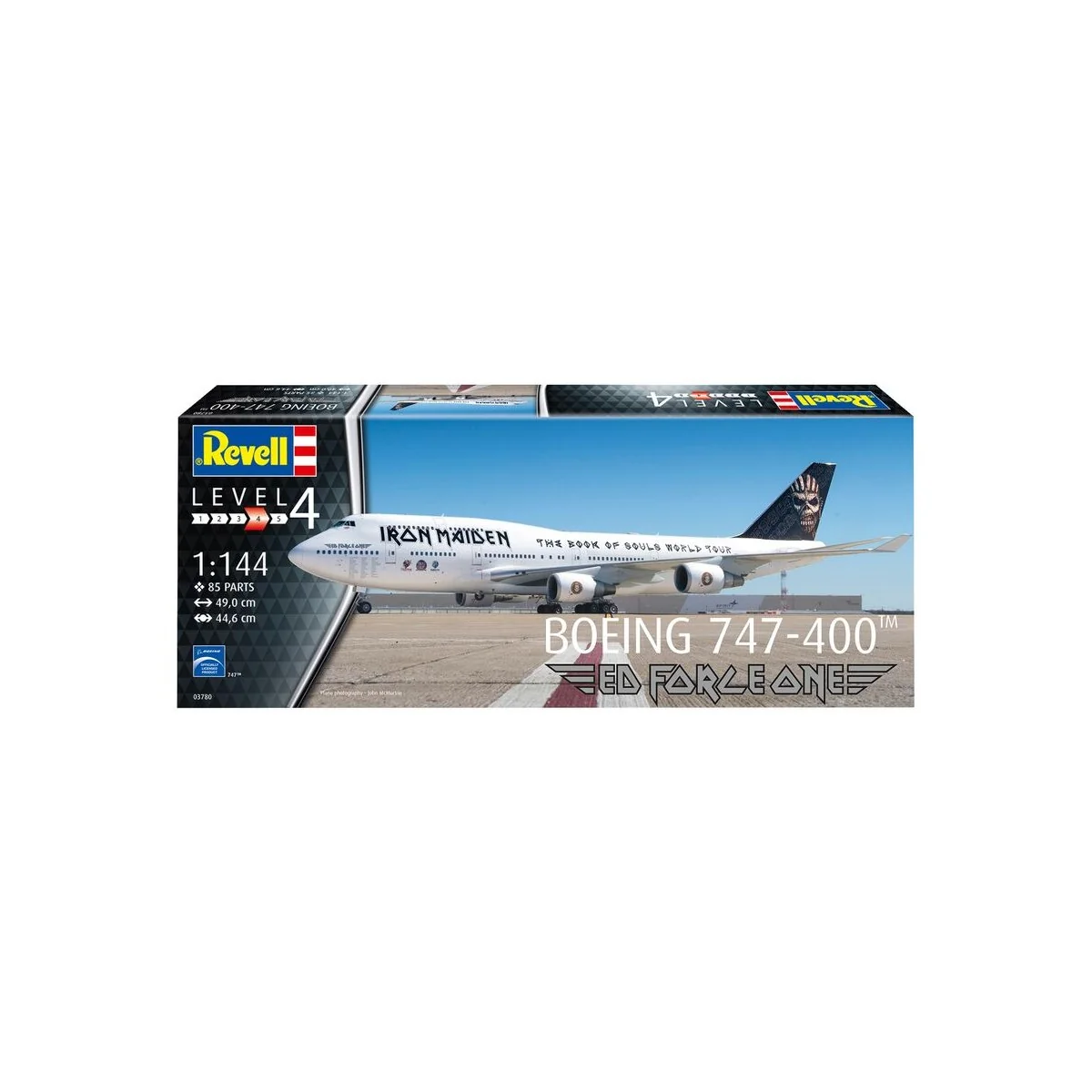 IRON MAIDEN Ed Force One - Boeing 747-400, 1/144 - Revell 03780