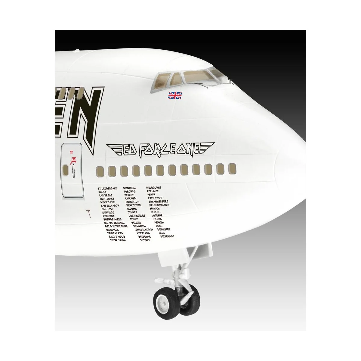 IRON MAIDEN Ed Force One - Boeing 747-400, 1/144 - Revell 03780
