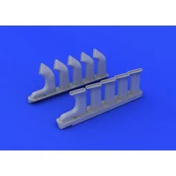 Mosquito Mk.VI exhaust stacks f.Tamiya, 1/32 - Eduard Accessories 6...