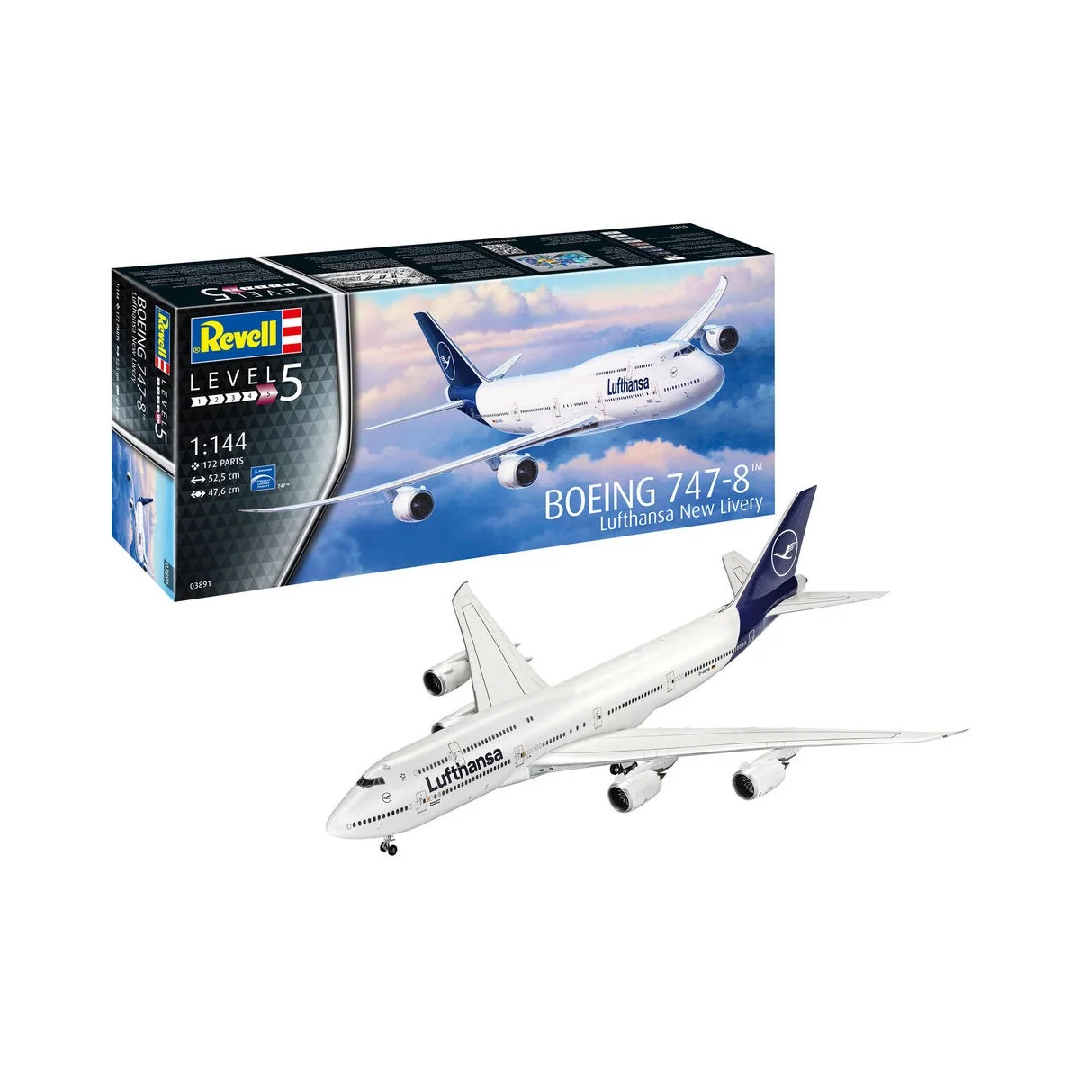 Boeing 747-8 Lufthansa"New Liver, 1/144 - Revell 03891