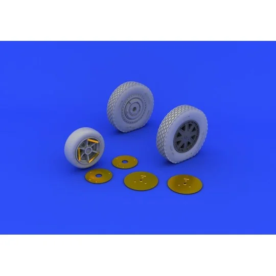 P-39 wheels late for KittyHawk, 1/32 - Eduard Accessories 632073