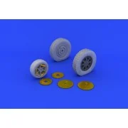 P-39 wheels late for KittyHawk, 1/32 - Eduard Accessories 632073