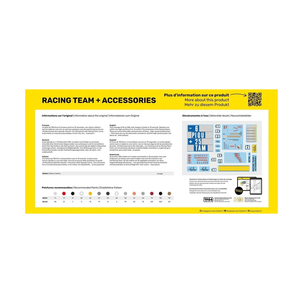 STARTER KIT Racing Team, 1/24 - Heller 58750 STARTER KIT Racing Team, 1/24 - Heller 58750