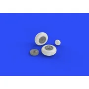 P-40 wheels w/pattern for Hasegawa - Eduard Accessories 632080