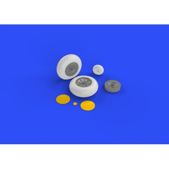 P-40 wheels w/pattern for Hasegawa, 1/32 - Eduard Accessories 632080
