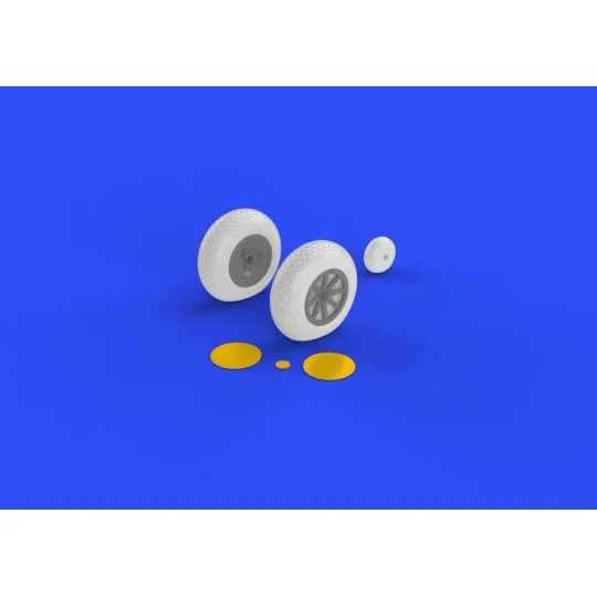 P-40 wheels w/pattern for Hasegawa, 1/32 - Eduard Accessories 632080