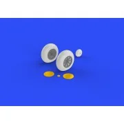 P-40 wheels w/pattern for Hasegawa - Eduard Accessories 632080
