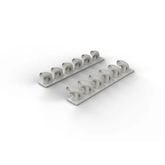 P-39Q/N exhaust stacks for KittyHawk, 1/32 - Eduard Accessories 632081