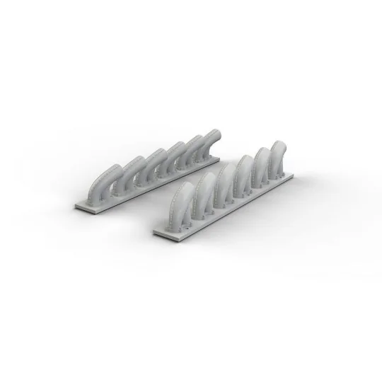 P-39Q/N exhaust stacks for KittyHawk, 1/32 - Eduard Accessories 632081