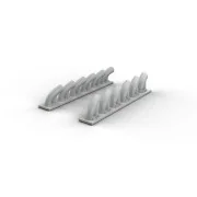 P-39Q/N exhaust stacks for KittyHawk - Eduard Accessories 632081