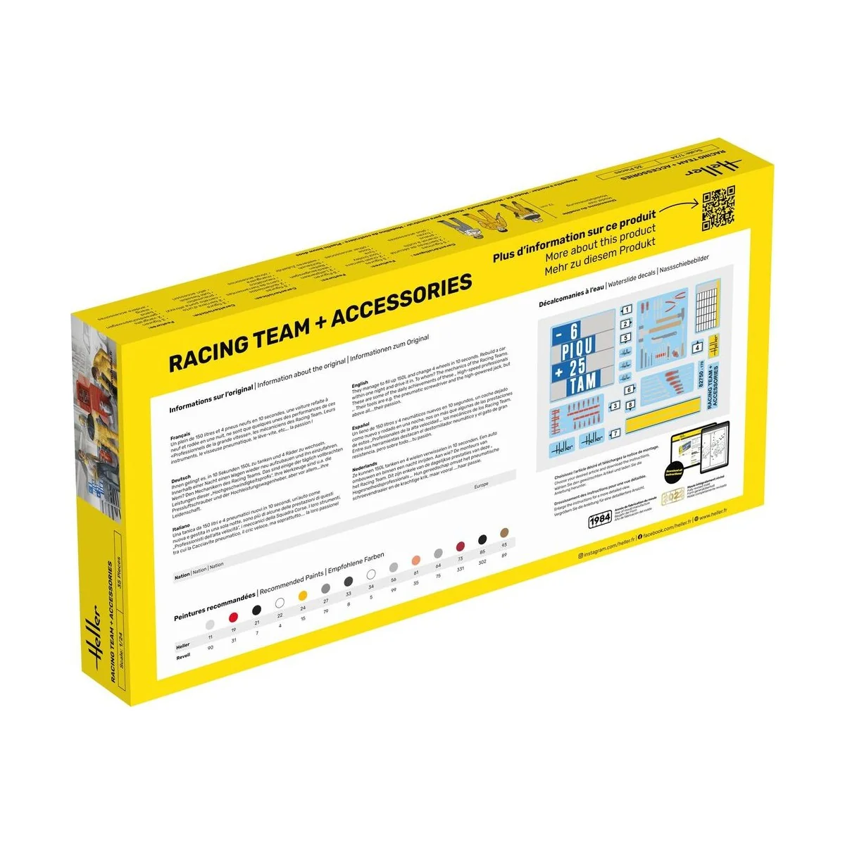 STARTER KIT Racing Team, 1/24 - Heller 58750 STARTER KIT Racing Team, 1/24 - Heller 58750