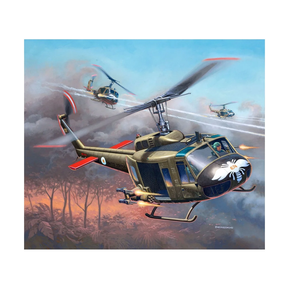 Bell UH-1H Gunship, 1/100 - Revell 04983