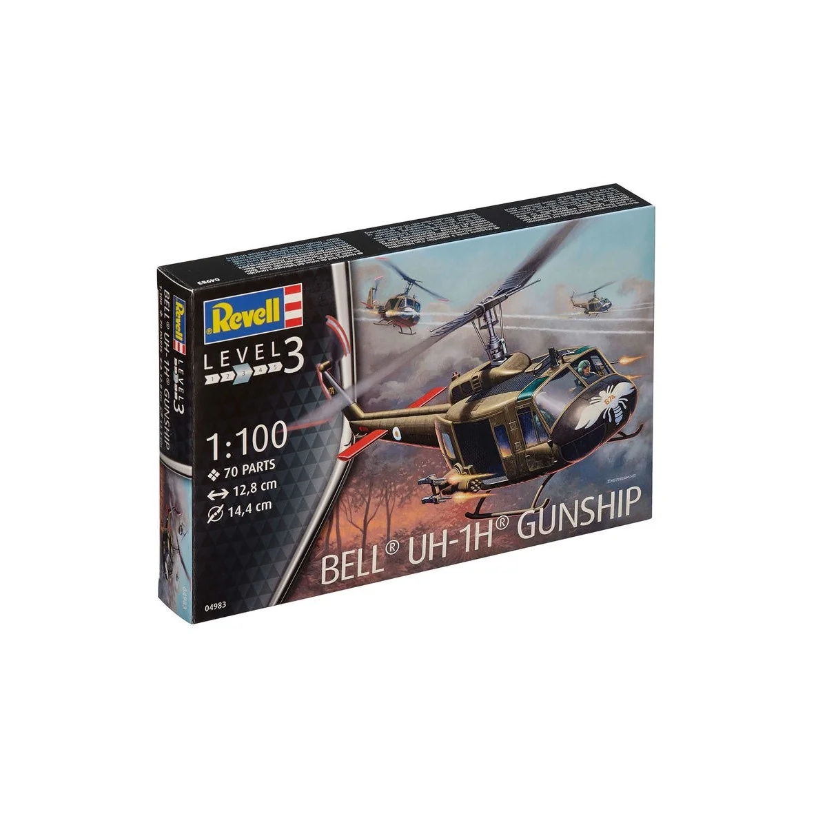 Bell UH-1H Gunship, 1/100 - Revell 04983