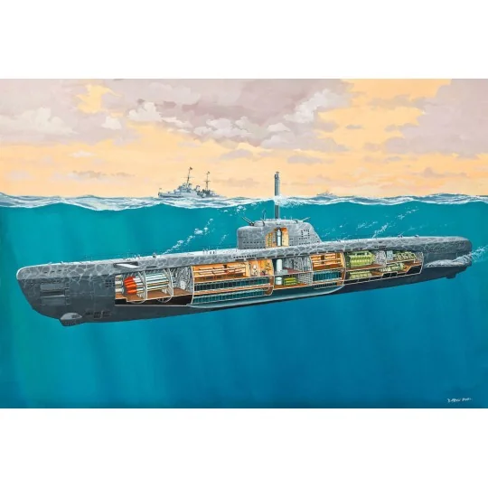 U-Boot Typ XXI U 2540 &Interieur, 1/144 - Revell 05078