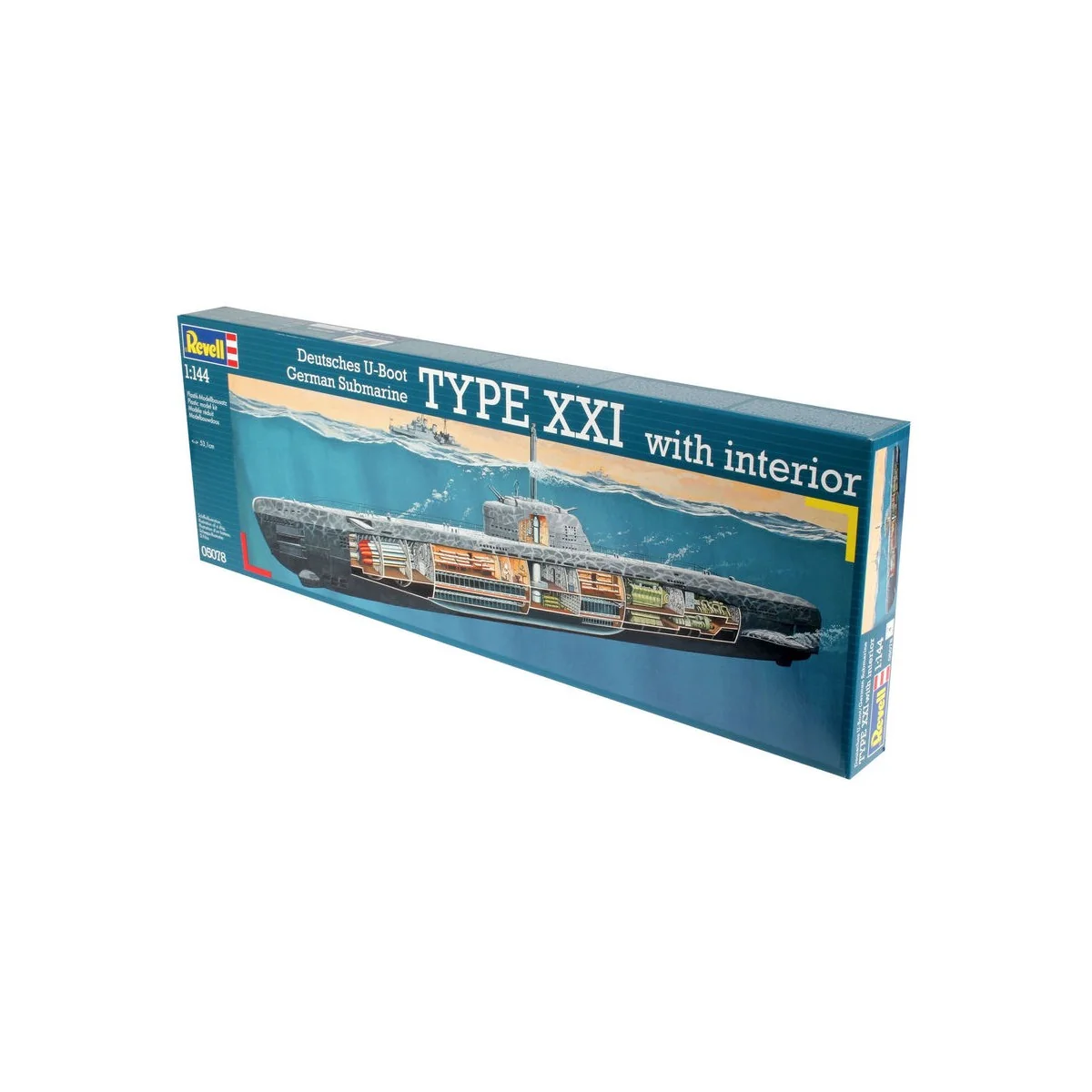 U-Boot Typ XXI U 2540 &Interieur, 1/144 - Revell 05078