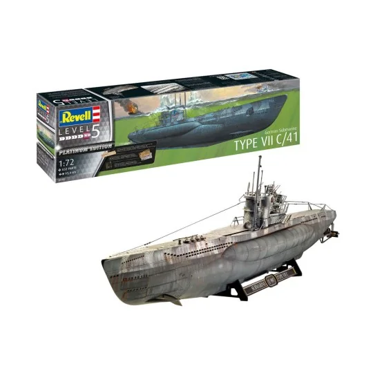 German Submarine Type VII C/41, 1/72 - Revell 05163