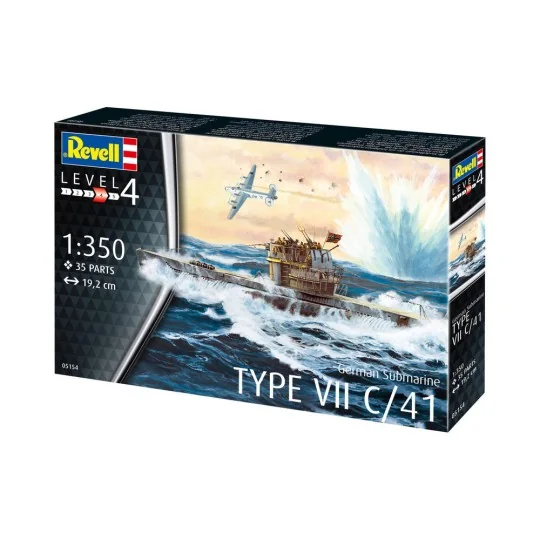 German Submarine Type VII C/41, 1/350 - Revell 05154
