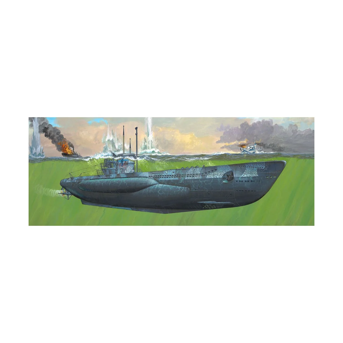 German Submarine Type VII C/41, 1/72 - Revell 05163