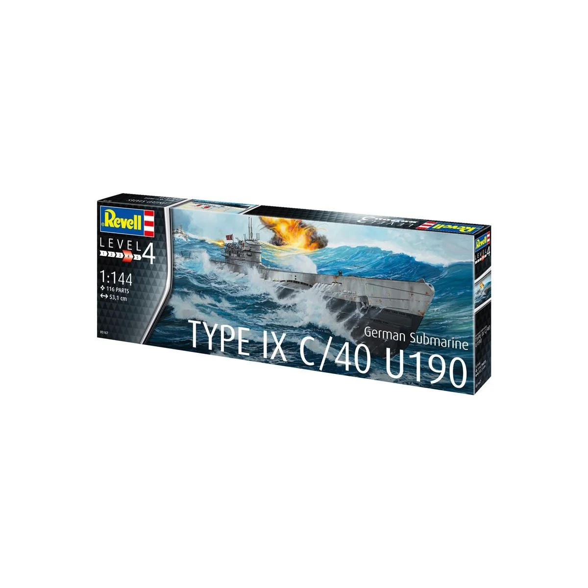 German Submarine Type IX C/40 (U190), 1/144 - Revell 5167