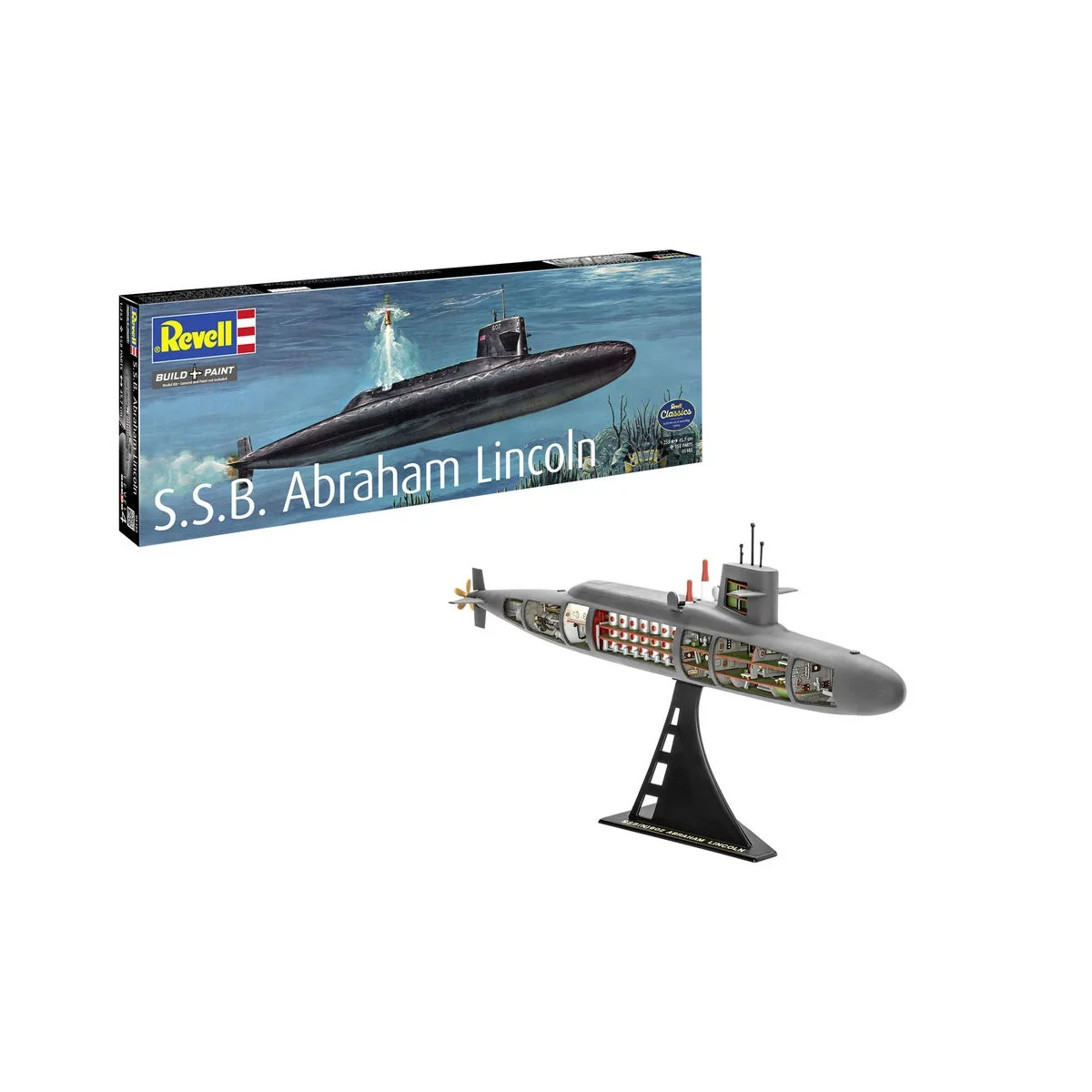 S.S.B. Abraham Lincoln with Interior, 1/253 - Revell 05185
