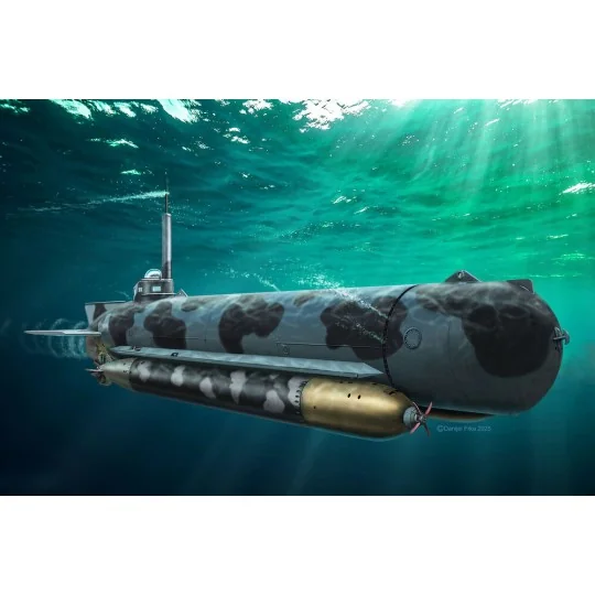 German Midget Submarine Type Molch, 1/72 - Revell 05187