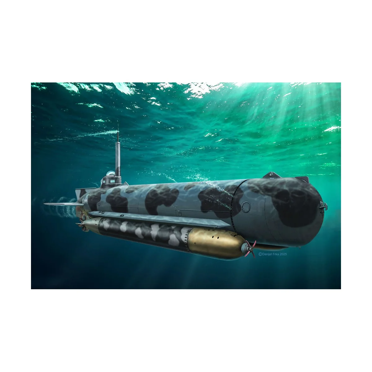 German Midget Submarine Type Molch, 1/72 - Revell 05187