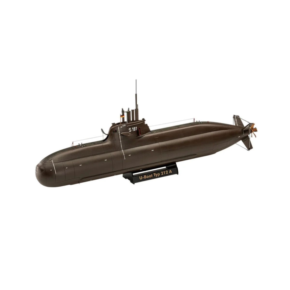 70 Jahre Bundeswehr:Wilhelm Bauer, Type 206A, Class2, 1/144 - Revel...