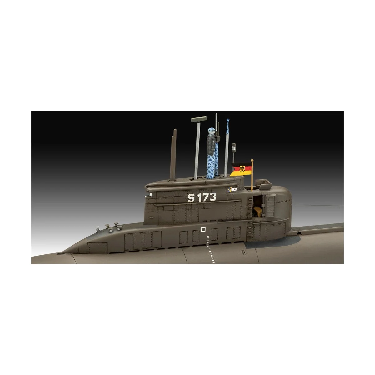 70 Jahre Bundeswehr:Wilhelm Bauer, Type 206A, Class2, 1/144 - Revel...