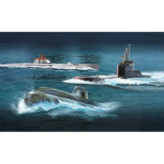 70 Jahre Bundeswehr:Wilhelm Bauer, Type 206A, Class2, 1/144 - Revel...
