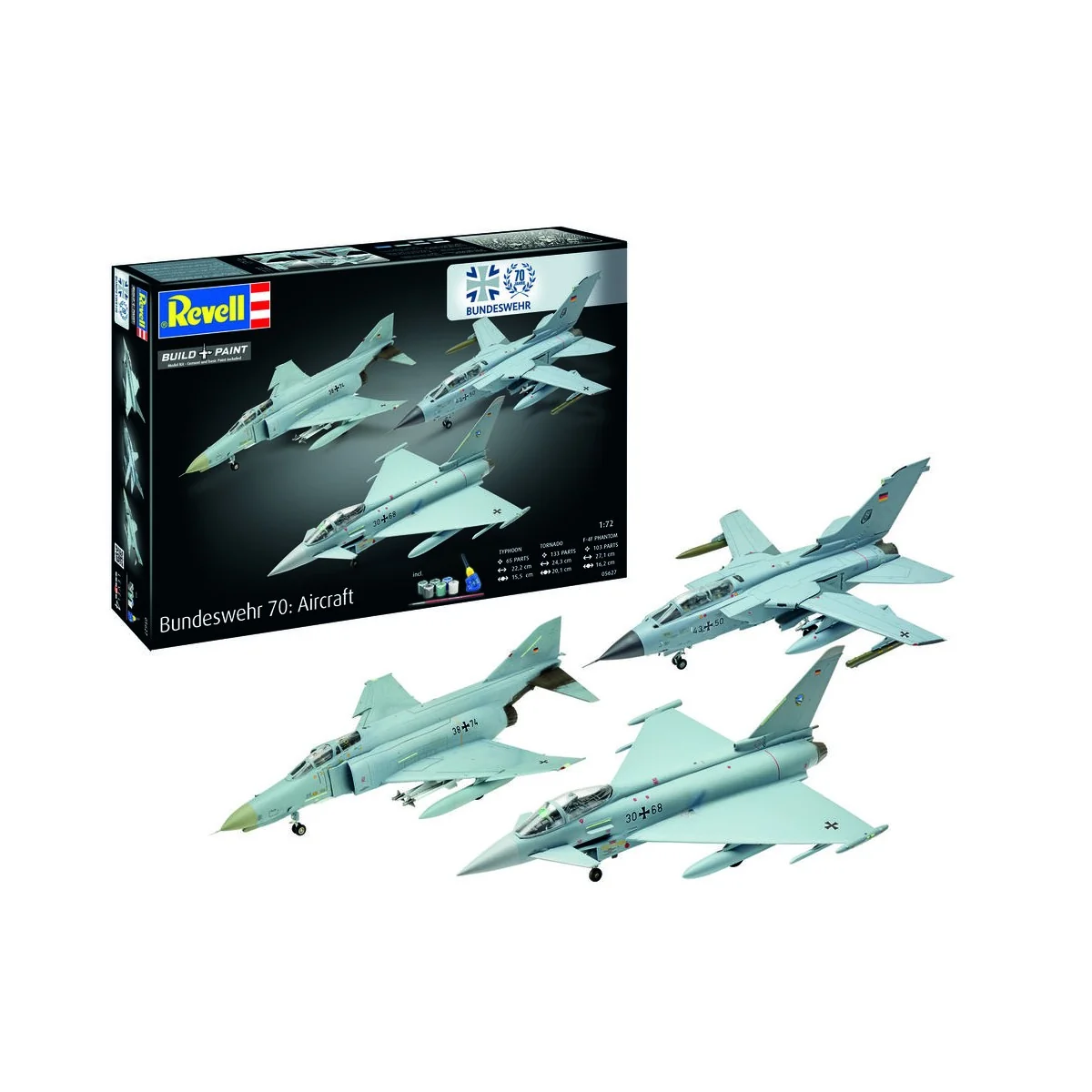 Geschenkset 70 Jahre Bundeswehr: Airplanes, 1/72 - Revell 05627