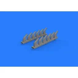 P-51D exhaust stacks for Revell, 1/32 - Eduard Accessories 632118