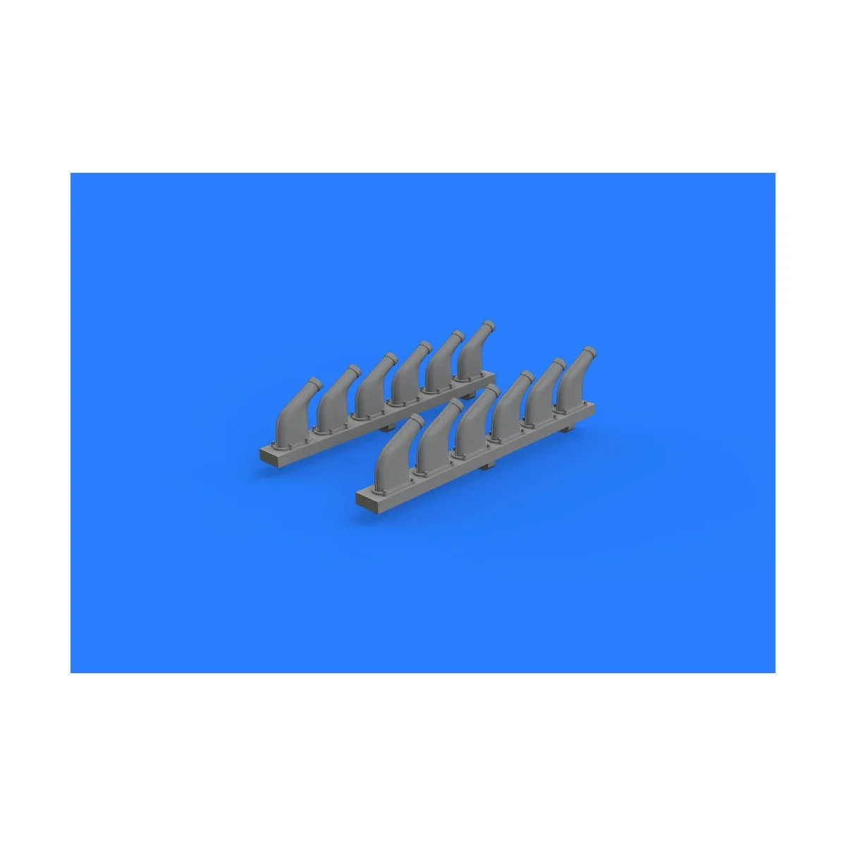 P-51D exhaust stacks for Revell - Eduard Accessories 632118
