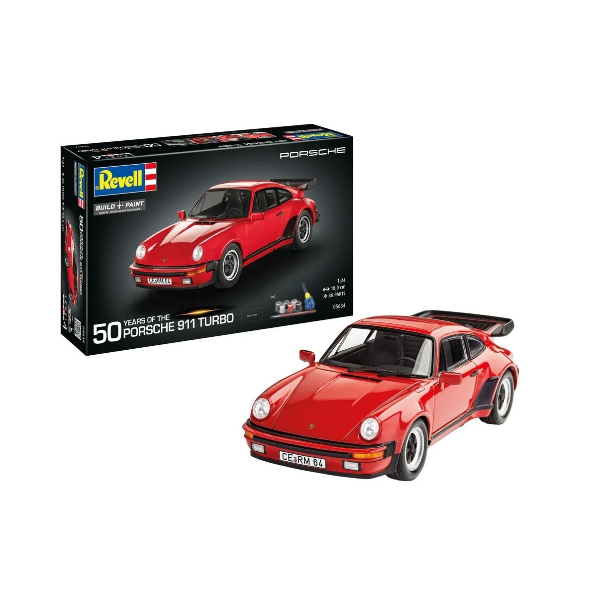 Geschenkset Porsche 911 Turbo 50th Anniversary, 1/24 - Revell 05634
