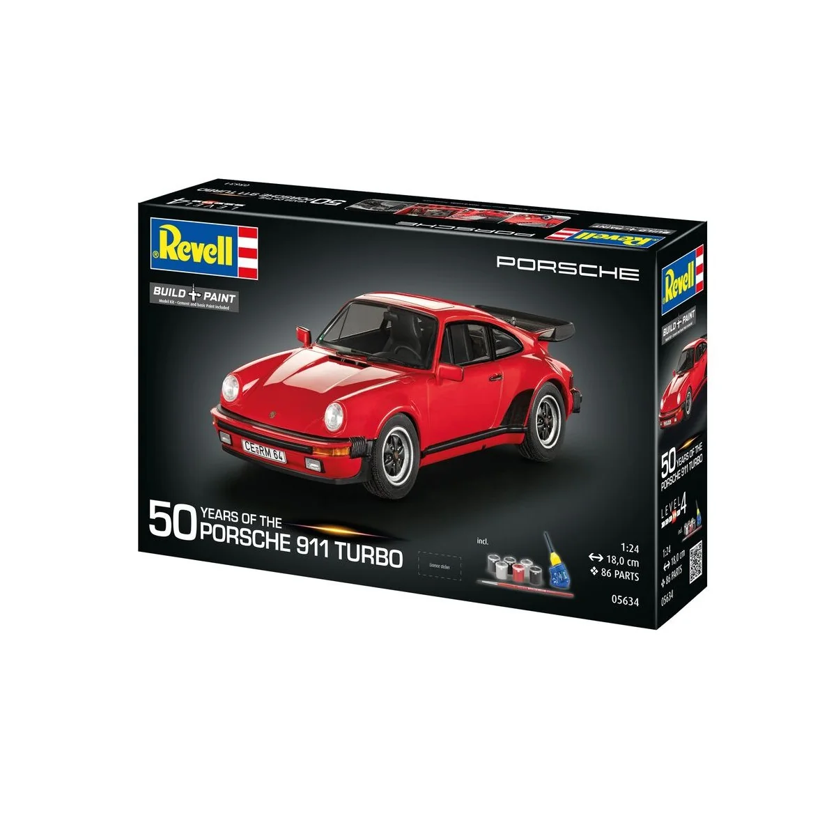 Geschenkset Porsche 911 Turbo 50th Anniversary, 1/24 - Revell 05634
